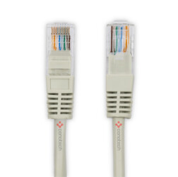 Patch Cord U/UTP kat.6 2m CCA szary; Conotech
