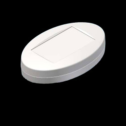Teko - seria OVOTEK WALL (MOK2.7) - obudowa owalna w kolorze białym (165,3 x 103,2 x 18,2 mm)