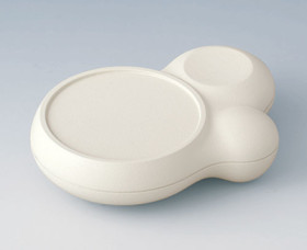 ABS handheld enclosure, (L x W x H) 114 x 76 x 31 mm, gray white (RAL 9002), IP54, B2512107