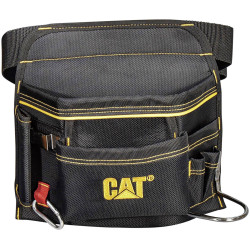 CAT 980568I Tool Bag Empty 90x310x265mm 4 Elastic Pockets Hammer Loop