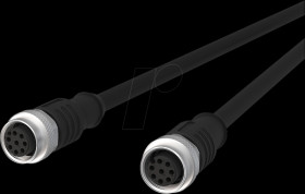 142MEA22050 Sensor cables, M12, 8-pin, coupling &gt; coupling, 5 m