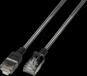1812SA-0,5M Patch cable Cat.6a F/UTP, 0.50m steel armored