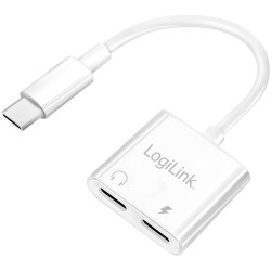 LogiLink UA0433 USB-C Audio Adapter White