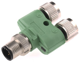 Złącze okrągłe, M12 - 5-stykowe żeńskie M12 (2), 60 V, 4A