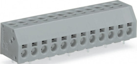 PCB terminal, 11 pole, pitch 5 mm, AWG 20-16, 17.5 A, push-in terminal connection, blue, 253-111/000-006