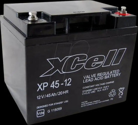 XP45-12 AGM battery, 12 V, 45 Ah
