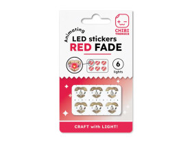 Chibitronics Circuit Stickers Red heart LEDs (6 stickers)