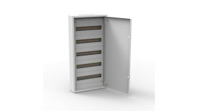 Rozdzielnica Natynkowa Metalowa 126 Modułowa 7X18, 436X1205x130, Ral9003, Ip30