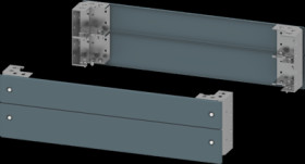 Base corners, with cover, sheet steel, (W x H) 800 x 200 mm, blue green, 8PQ1028-0BA01