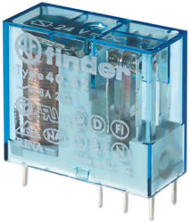 Relay, 2 Form C (NO/NC), 24 V (DC), 900 Ω, 8 A, 400 V (AC), monostable, 40.52.9.024.0000