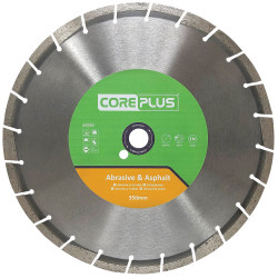 Core Plus CORDBAB350 AB350 Abrasive &amp; Asphalt Diamond Blade 350mm