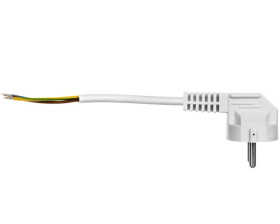 Przewód przyłączeniowy W-2 3x1,0 mm2 biały z wtyczką kątową 1,5m 51.921