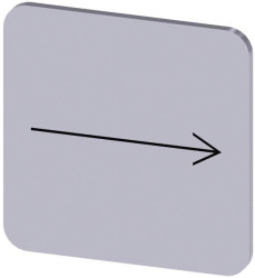 Tabliczka opisowa Siemens 3SU1900-0AF81-0QR0 (S x W) 22 mm x 22 mm symbol strzałki 10 szt.