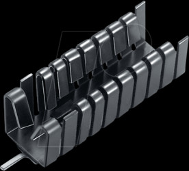 FK 240 SA 220 V Heat sink 38.1mm 16 K/W black anodised