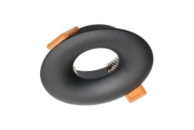 Sufitowa oprawa punktowa AURORA, IP20, okrągła, czarna