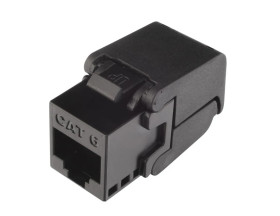 Keystone Solarix CAT6 UTP RJ45 czarny samozaciskowy SXKJ-6-UTP-BK-SA