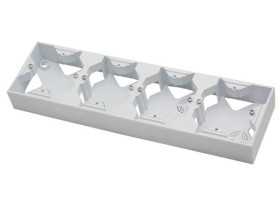 IMPRESJA Puszka instalacyjna 4 poczwórna naścienna 32mm biały PNP-4Y/00 OSPEL