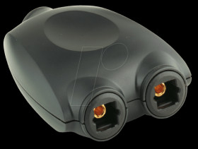 Optical-fibre adapter 1x TOSLINK coupler/2x TOSLINK couplers