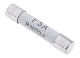 Bezpiecznik 5A 6.3 x 32mmF 500V ac RS PRO