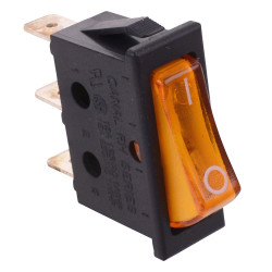 Orange On-Off 110V illuminated Rocker Switch SPST 16A