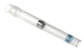 Łącznik lutowany, dł. 26mm, Ø kabla 0.4 → 1.7mm, kolor: Przezroczysty, materiał: Poliolefina, TE Connectivity