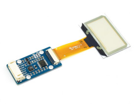 Waveshare 1.51inch Transparent OLED, 128×64 Resolution, SPI/I2C Interfaces, light blue color display