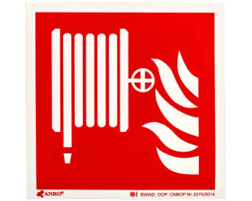 Samoprzylepna tabliczka ostrzegawcza /Hydrant 150x150/ IF/002/F/FS