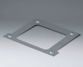 Wall mount, steel, (W x H x D) 214 x 260 x 12 mm, silver, B4130147