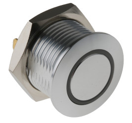 Nasadka przełącznika Chwilowy SPST średnica wycięcia 16mm, montaż panelowy RS PRO