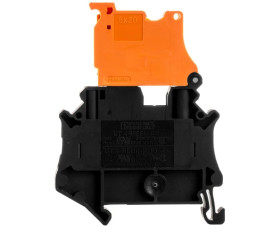 Złączka szynowa rozłączalna 2-przewodowa 4mm2 czarno-pomarańczowa UT 4-HEDI 3046249 /50szt./