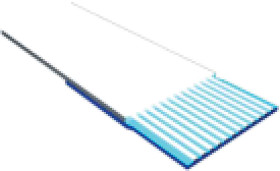 Kabel taśmowy 40-żyłowy raster 0.5mm FFC, AWG 30 AWG Nieekranowany Samtec 4 mm