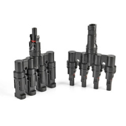 Czwórnik MC4 do łączenia modułów fotowoltaicznych równoległy IP67 para