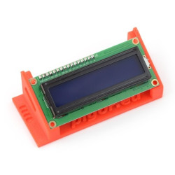 Podstawka na wyświetlacz LCD 2x16 znaków - druk 3D - czerwona