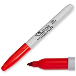 Marker permanentny Sharpie Fine czerwony z końcówką 1,0mm wodoodporny