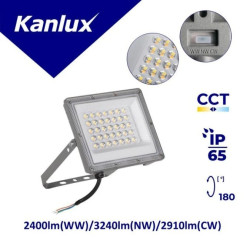 Projektor ACETE 30W CCT GR 2400lm(WW)/3240lm(NW)/2910lm(CW) 3000K/4000K/6500K IP65 szary 38492