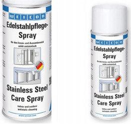 Spray do czyszczenia stali nierdzewnej WEICON / środek do czyszczenia nierdzewki / 11590400 STAINLESS STEEL CARE 400 ml