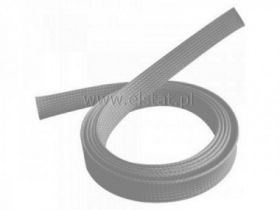 Koszulka poliestrowa pleciona 85mm na rzep szara