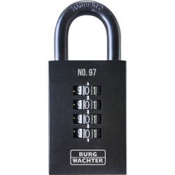 Burg Wächter Numero 97 50 SB Padlock 50mm Solid 4-Digit Numeric Lock