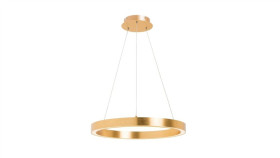 Lampa Wisząca Carlo Kolor Złoty Metal/Tworzywo Sztuczne, Akryl, Led 3200 Lm...