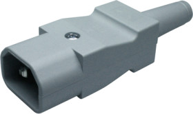 Plug E, 3 pole, cable assembly, screw connection, 1.5 mm², gray, 9009.0121