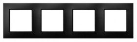 ARIA Ramka poczwórna czarny metalik R-4U/33