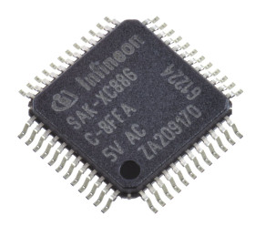 Mikrokontroler Infineon XC866 TQFP 48-pinowy Montaż powierzchniowy 8051 32 kB 8bit CAN:1 24MHz RAM:15 kB, 256 B