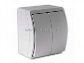 Przeł. podwójny natynkowy KOALA