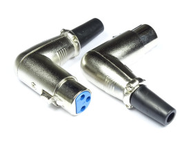 Gniazdo mikrofonowe XLR M320 kątowe