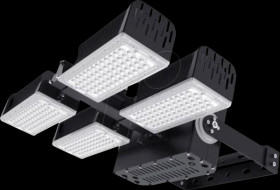 154894 LED floodlight, 480 W, 79,200 lm, 5000 K, black, IP66