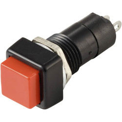 TRU COMPONENTS TC-13599552 Pushbutton Sw 250V 3A 1xOff/On latch 14.5x14.5x39mm