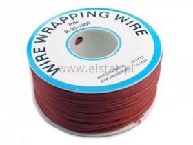 Przewód Kynar fi = 0,25mm kolor czerwony; 80°C