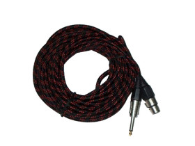 Przewód wtyk jack 6,3mm mono - gniazdo XLR 3m