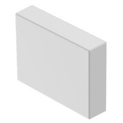 Soczewki do wskaźników, 61-978, Biały, Prostokąt, długość: 24