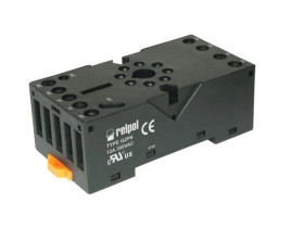 Gniazdo wtykowe do przekaźników R15 2P (można instalować moduł czasowy COM3) GZP8 2613505